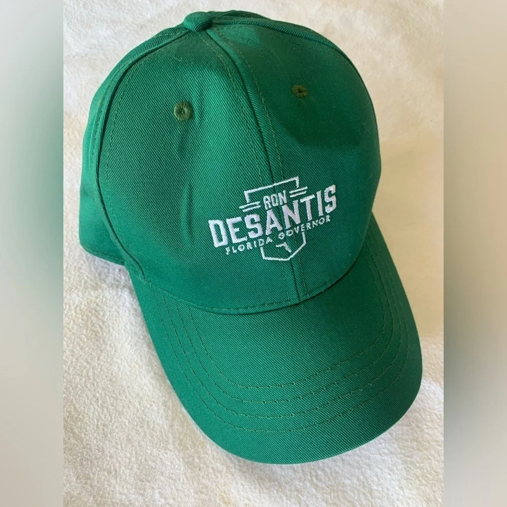 New Ron Desantis Keep Florida Free Trucker Hat White Snap Back Adjustable